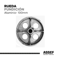 Rueda Fundicion Aluminio 100mm