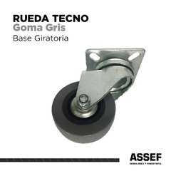 RUEDA TECNO GOMA GRIS - comprar online