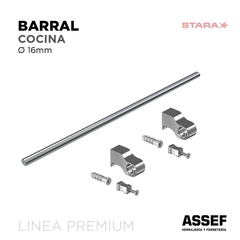 Barral Kit Cocina Cromado - 600 mm