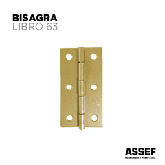 Bisagra Libro | 63mm