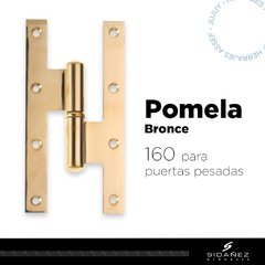 Pomela de Bronce - 160x80 ( Puerta reforzada ) | Pulido