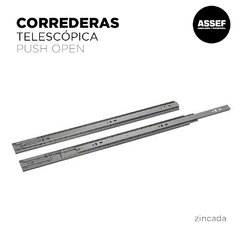 Corredera Telescópica Push Open