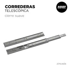 Corredera Telescópica Cierre Suave