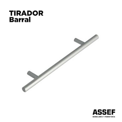 Tirador Manija Barral Acero Inox