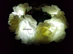 Cotillon Vincha Corona Flores Luminosa Led