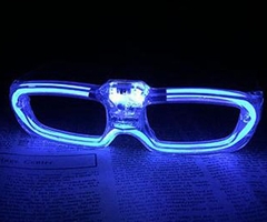 6 Anteojos Lentes Luminosos Full Led Neon Luz Todo Marco - comprar online