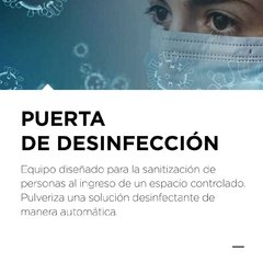 CABINA PUERTA DESINFECCION COVID-19 ACERO INOXIDABLE - tienda online