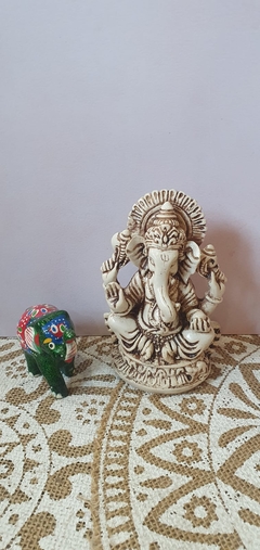 Ganesha blanca 11 cm Sm08