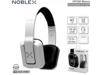 Auriculares estéreo con micrófono Noblex HP330W - comprar online
