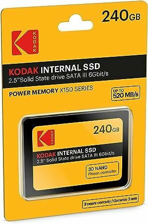 Disco sólido interno KODAK 2,5" SATA III 6Gbit/s X150 Series 240 GB