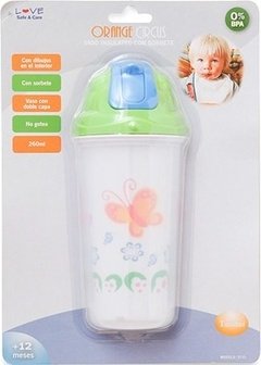 Vaso Doble Capa Bebe 260ml Con Sorbete Love 9143 Tienda Love