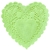 Blonda corazón verde 10cm x 100 unidades