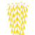 sorbetes rayados amarillo y blanco x 25 - comprar online