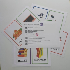 A3 "School supplies" Material didáctico en inglés Tamaño A3 en internet