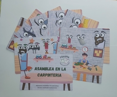 A4 Cuento tamaño A4 título: "Asamblea en la carpintería" - tienda online