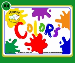 A4 "Colors" Material didáctico en inglés Tamaño A4