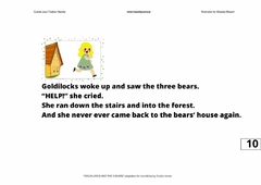 Imagen de A4 Cuento tamaño A4 Título "Goldilocks and the 3 bears"