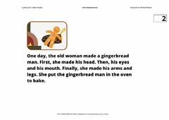A4 Cuento tamaño A4 Título "The gingerbread man"