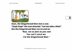 A4 Cuento tamaño A4 Título "The gingerbread man" - tienda online