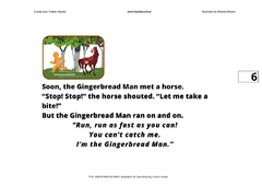 A4 Cuento tamaño A4 Título "The Gingerbread Man" - Hauska