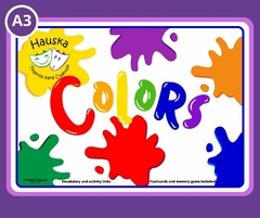 A3 "Colors" Material didáctico en inglés Tamaño A3