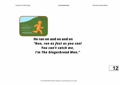 A4 Cuento tamaño A4 Título "The gingerbread man"
