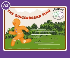 A3 Cuento tamaño A3 (grande) Título "The gingerbread man"