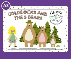 A3 Cuento tamaño A3 (grande) Título "Goldilocks and the 3 bears"