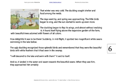 A3 Cuento tamaño A3 (grande) Título "The Ugly Duckling" - comprar online