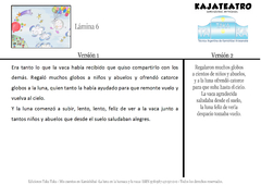 A4 CUENTO Tamaño A4 (chico) Título: "LA LUNA EN LA HAMACA Y LA VACA." - comprar online