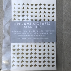 Origami make up! plancha de estrellitas doradas autoadhesivas