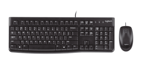 Kit de teclado y Mouse Logitech MK120 usb