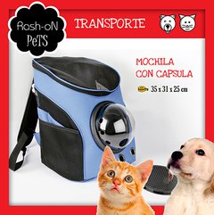 Mochila Capsula Gatos Perros Mascota SYC025