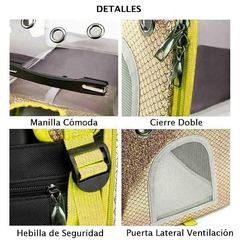 Mochila Carry On Valija Transportadora Con Ruedas Perro Gato 1812 - tienda online