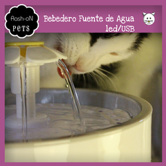 Bebedero fuente de agua automática para Perros y Gatos con Led Usb en internet