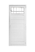 Puerta con reja 1-4 vidrio LINEA TITANIUM PLUS - comprar online