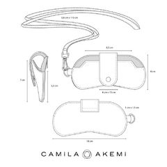 CASE DE ÓCULOS IIZUNA VERMELHO - loja online