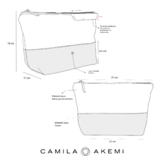 NECESSAIRE NAHA CAMEL - Camila Akemi