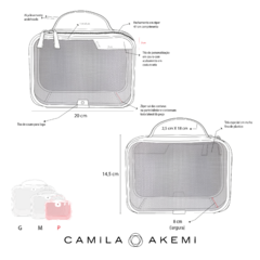 NECESSAIRE OKINAWA P - PRETO - Camila Akemi