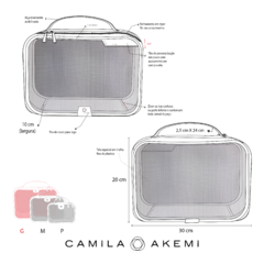 NECESSAIRE OKINAWA G - CAMEL - Camila Akemi