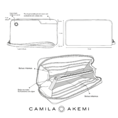 CARTEIRA AKAN G - CAMEL - loja online