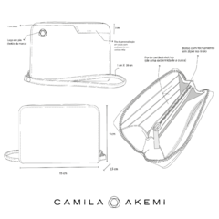 CARTEIRA AKAN P - CAMEL - Camila Akemi