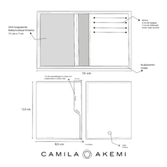 PORTA DOCUMENTOS NISHI OFF-WHITE - Camila Akemi