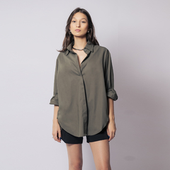 CONJUNTO CAMISA +TOP VERDE OLIVA - comprar online