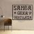 Adesivo de Parede Decorativo Frase Samba Gera gentileza - comprar online