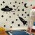 Imagem do Kit Adesivos de Parede Decorativo Infantil Criança Espaço Astronauta Estrelas Foguete Planetas Satélite Nave #11