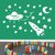 Kit Adesivos de Parede Decorativo Infantil Criança Espaço Astronauta Estrelas Foguete Planetas Satélite Nave #11 na internet