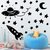 Kit Adesivos de Parede Decorativo Infantil Criança Espaço Astronauta Estrelas Foguete Planetas Satélite Nave #11 - comprar online