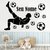 Kit Adesivos de Parede Decorativo Infantil Criança Jogador de Futebol Bola Seu Nome Personalizado #4