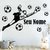 Kit Adesivos de Parede Decorativo Infantil Criança Jogador de Futebol Bola Seu Nome Personalizado #3 na internet